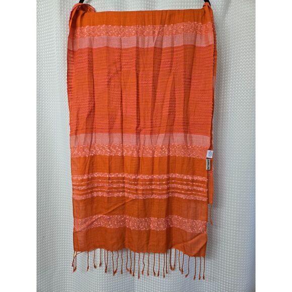 Pier 1 Imports Decor Table Runner Orange 72" x 22" Thanksgiving Fall Decorations - Picture 1 of 5